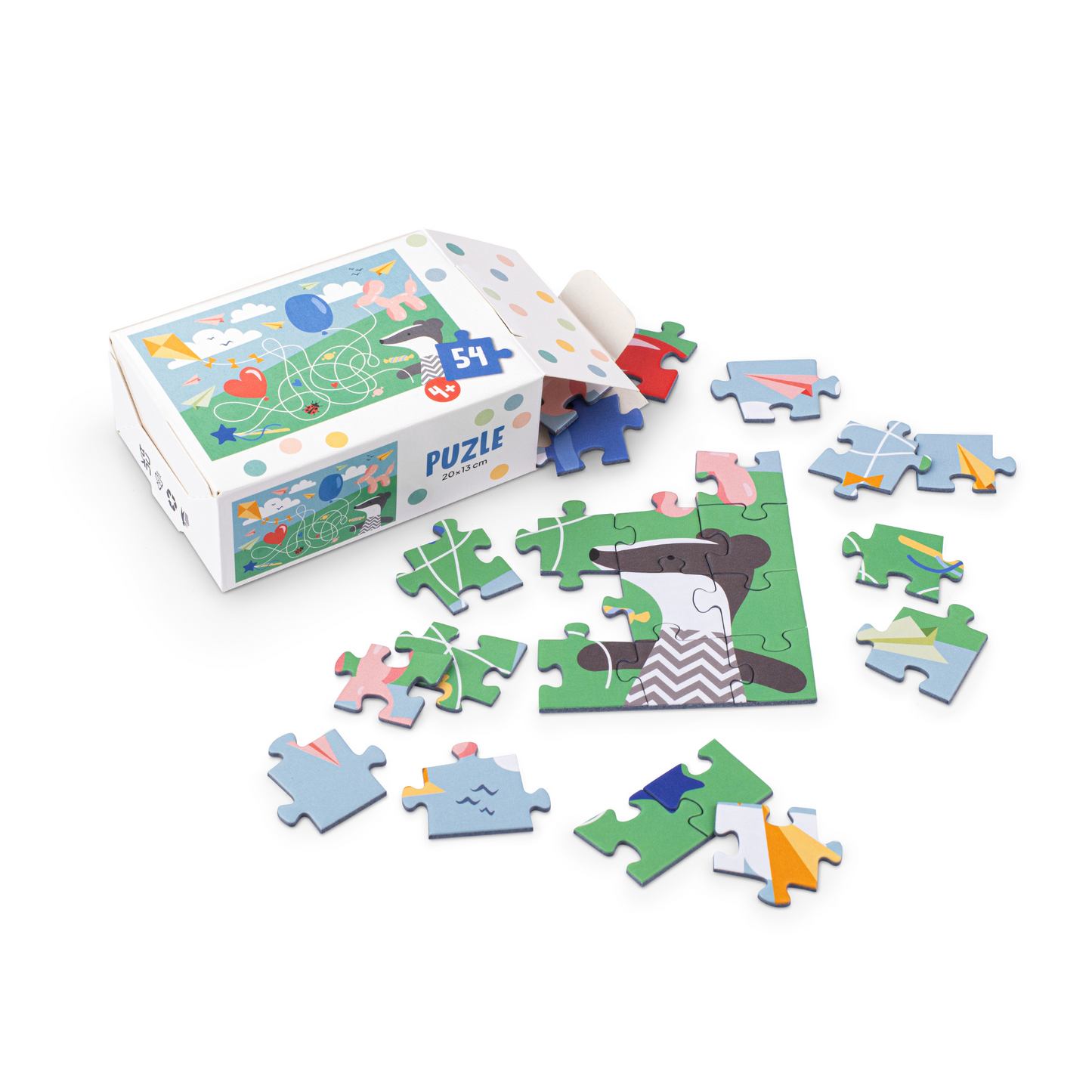 Mini puzzle "Summer adventure. Badger"